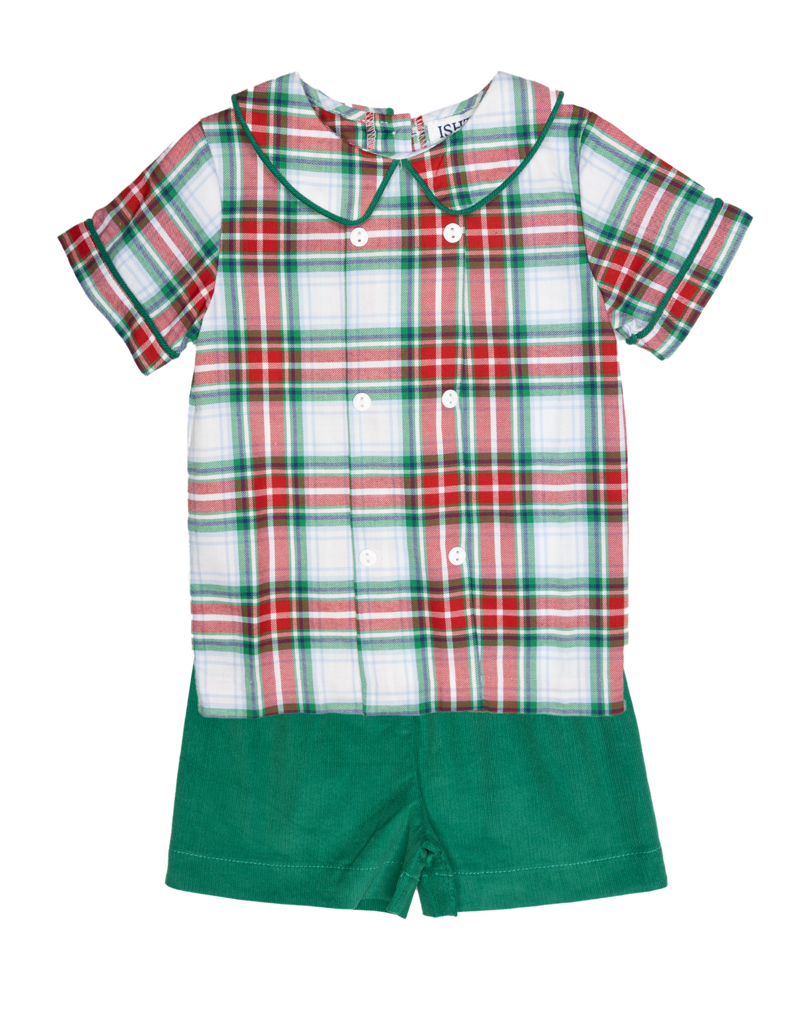 Ishtex 5F128 Red/Green Short Set