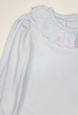Zuccini ZEF25 Bow Scalloped Blouse
