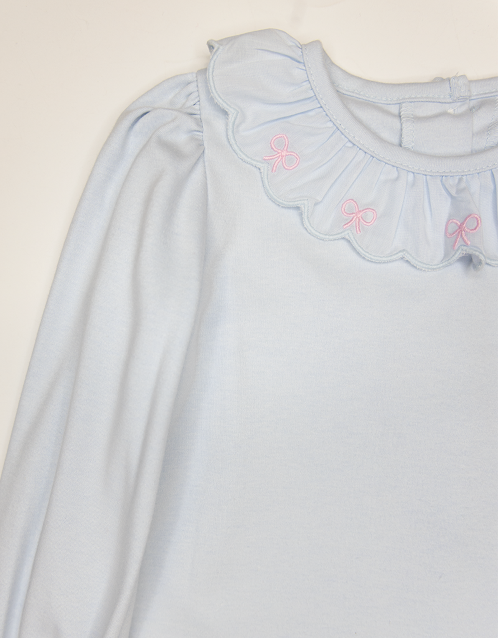 Zuccini ZEF25 Bow Scalloped Blouse