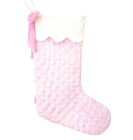 Bits & Bows Stocking Pink Seersucker
