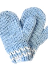 Bits & Bows BB Knit Mittens Light Blue