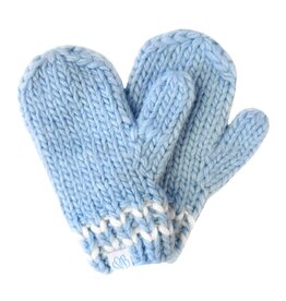 Bits & Bows BB Knit Mittens Light Blue