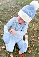 Bits & Bows BB Knit Mittens Light Blue