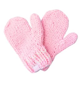 Bits & Bows Knit Mittens Pink