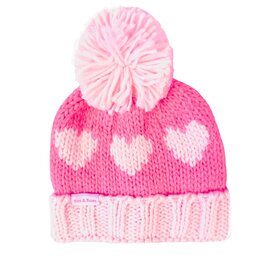 Bits & Bows Knit Hat Hearts