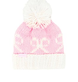 Bits & Bows Knit Hat Pink Bows