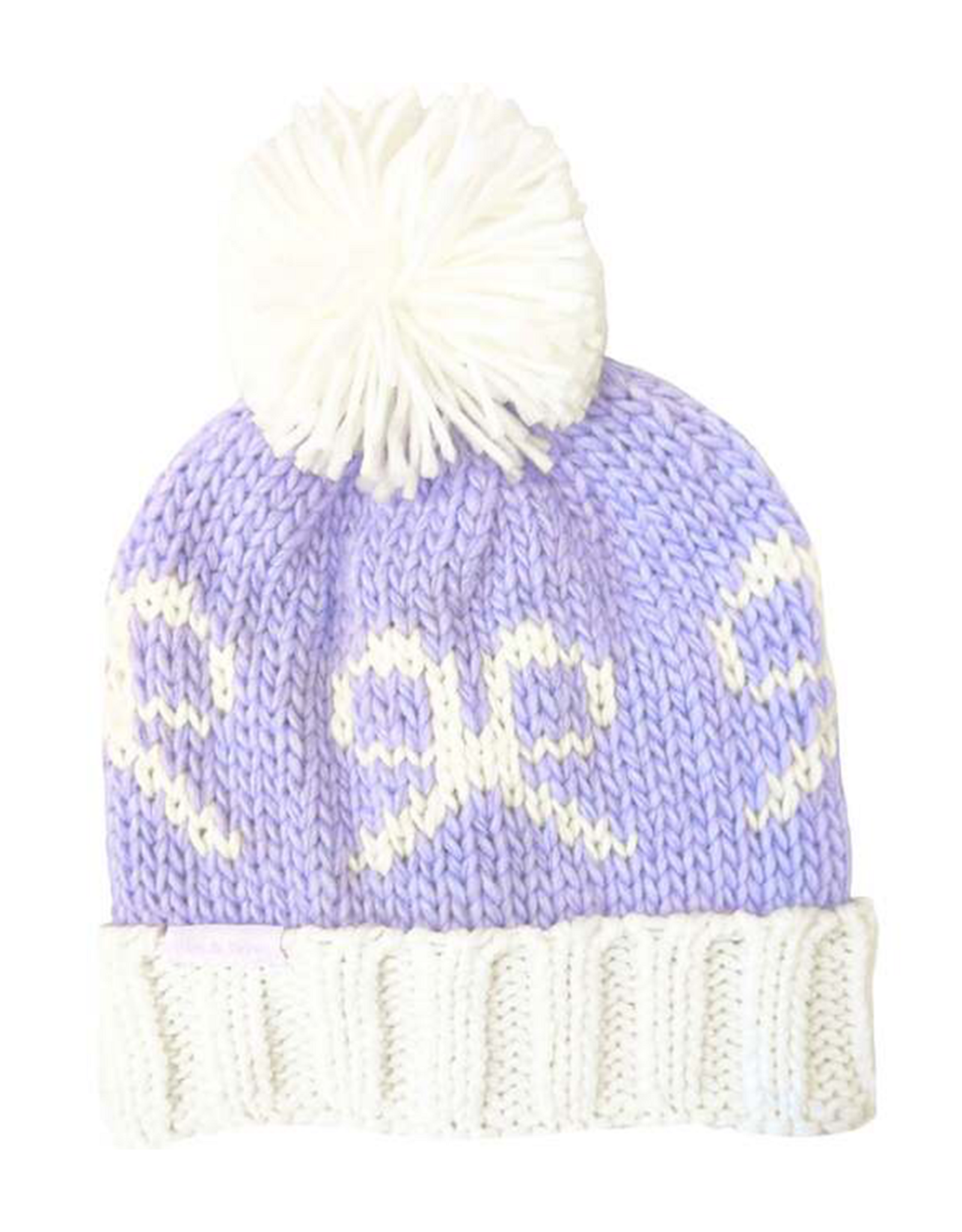 Bits & Bows BB Knit Hat Lavender Bows