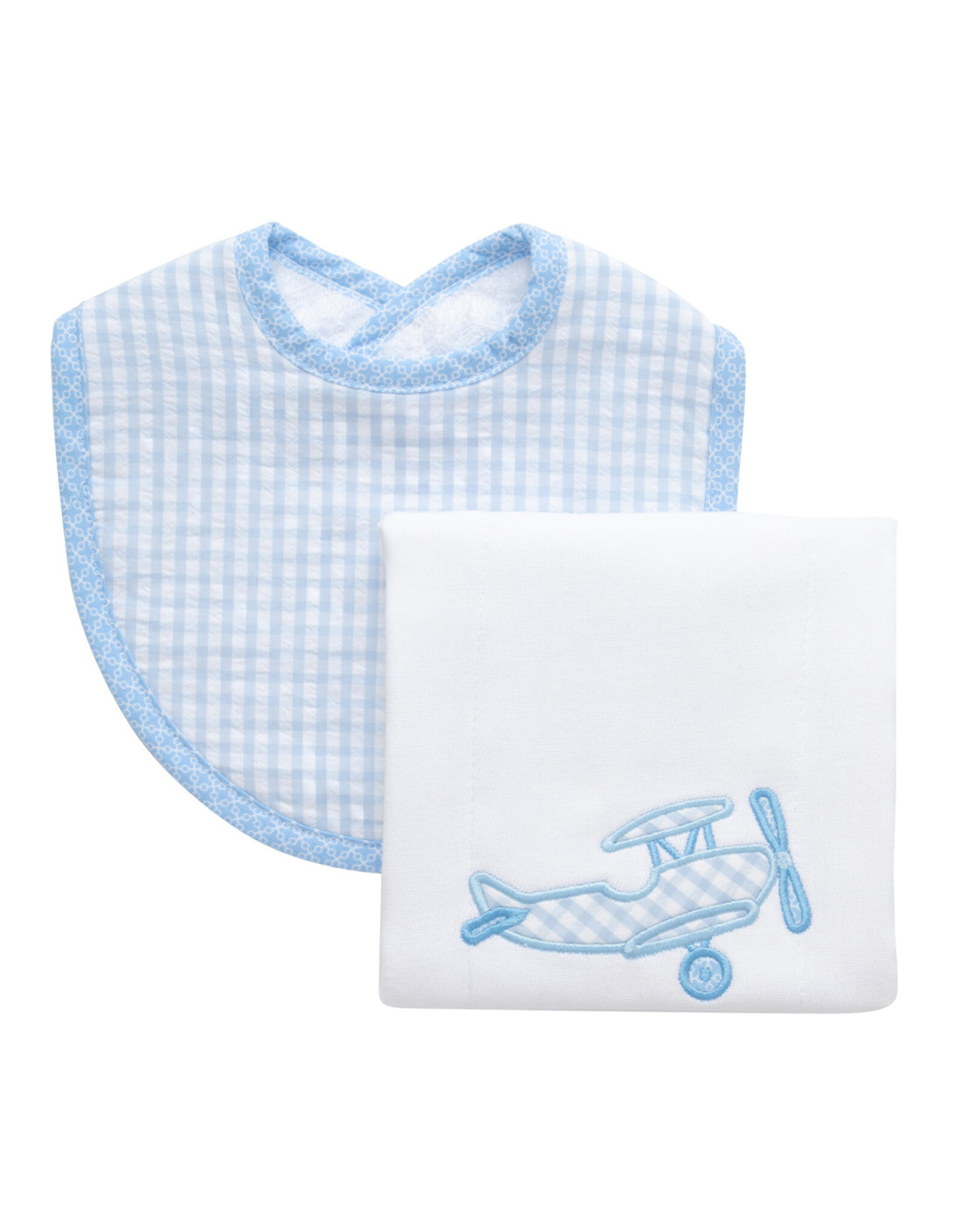 3 Marthas 3M boxed burp/bib set plane