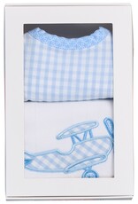 3 Marthas 3M boxed burp/bib set plane