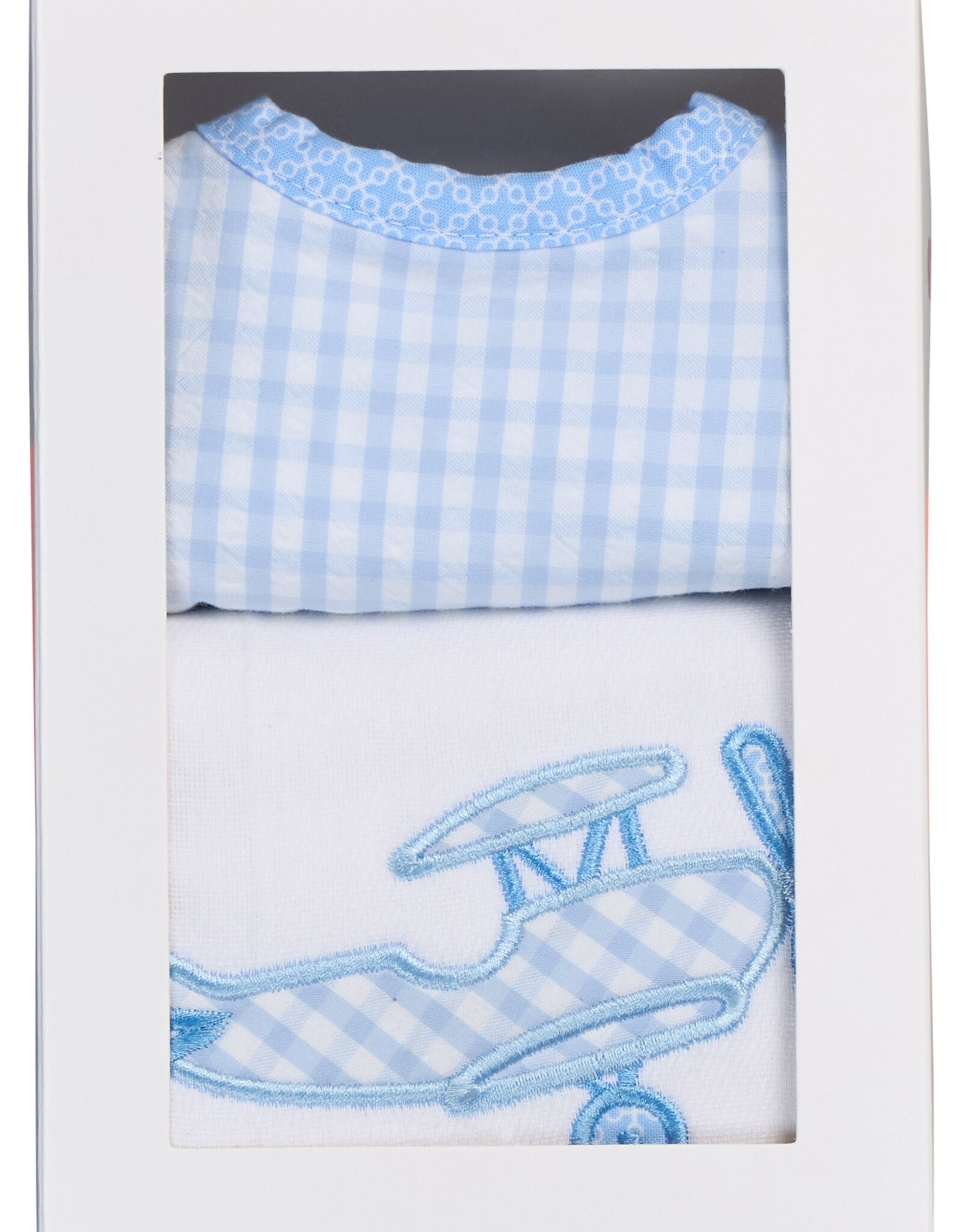 3 Marthas 3M boxed burp/bib set plane