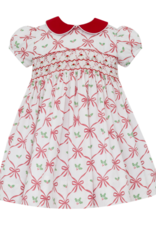 Anavini 376D2 Alison Holiday Bow Print Dress