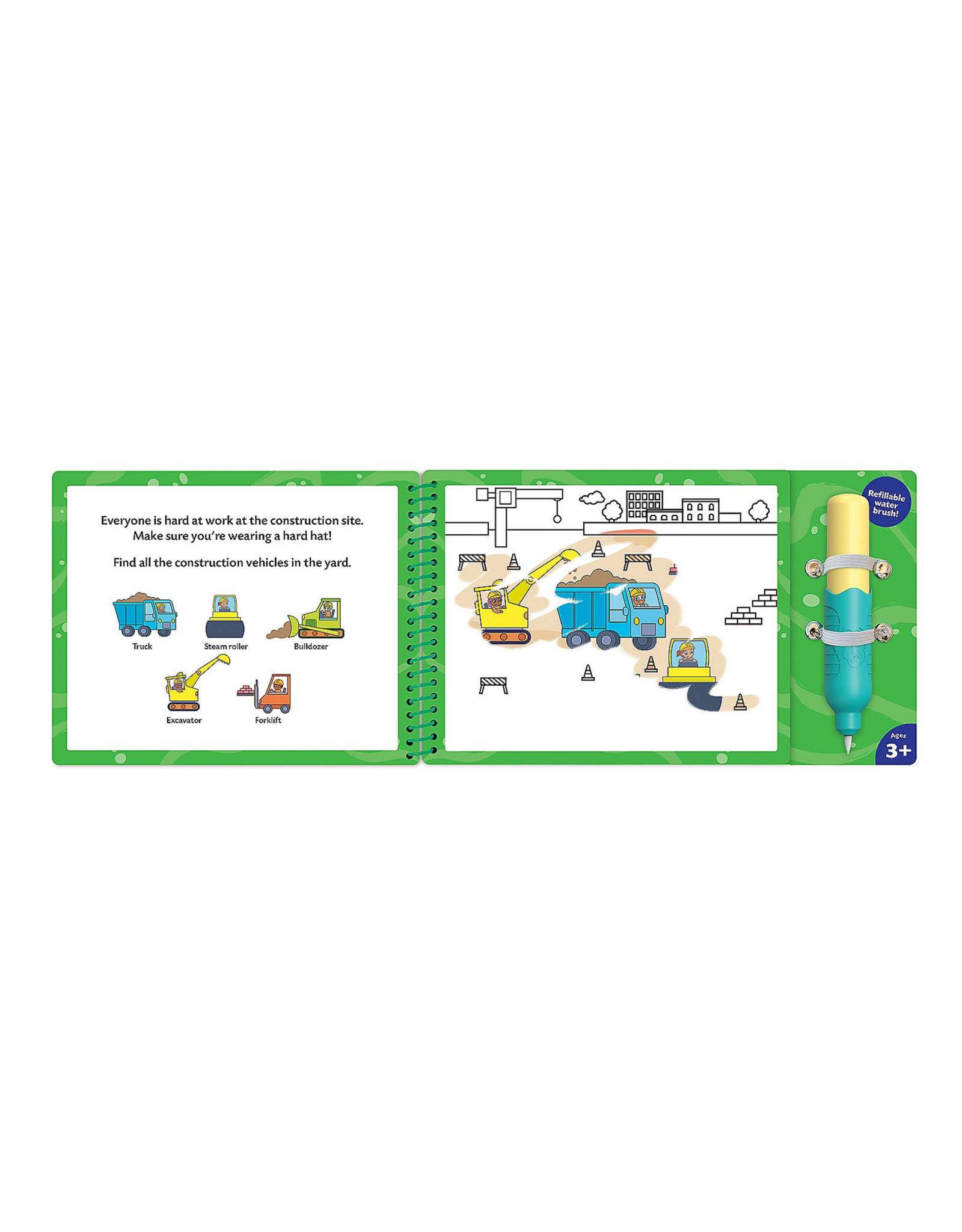 MindWare & Peaceable Kingdom Water Art Book: Vehicles