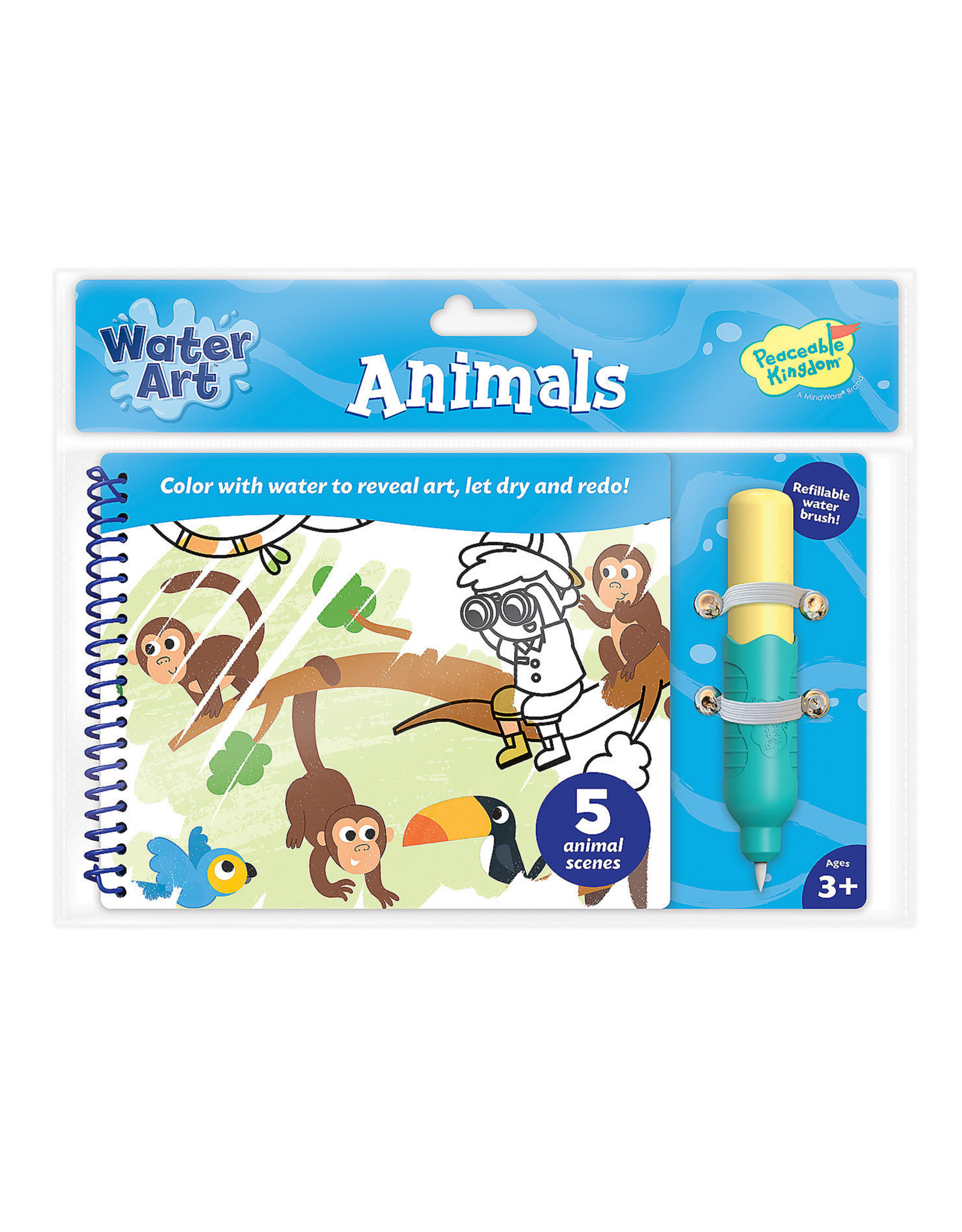 MindWare & Peaceable Kingdom Water Art Book: Animals
