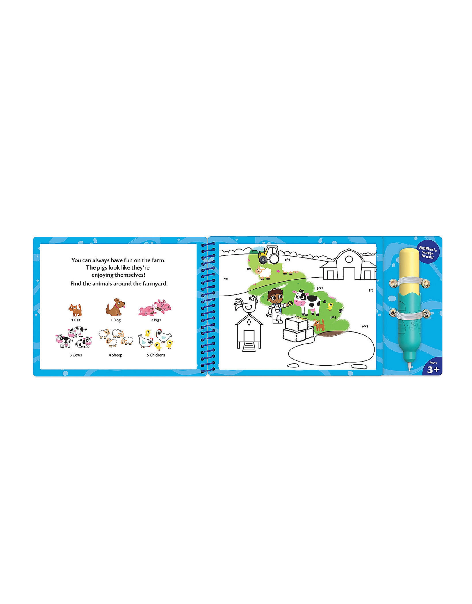 MindWare & Peaceable Kingdom Water Art Book: Animals