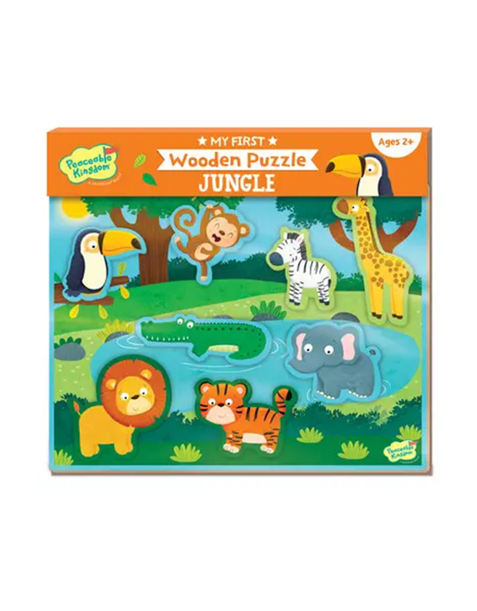 MindWare & Peaceable Kingdom Chunky Wooden Puzzle Jungle