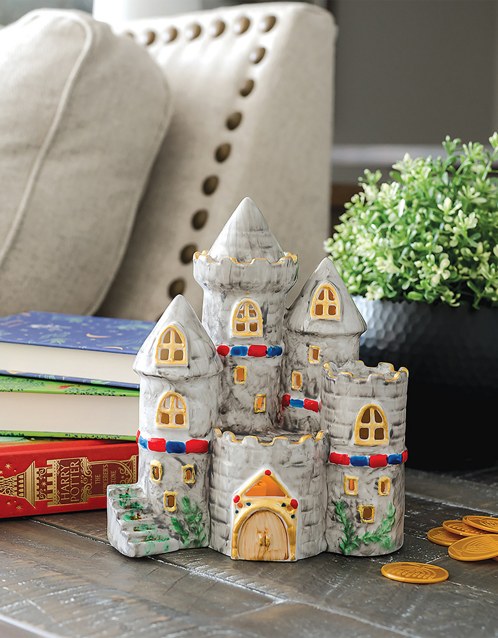 MindWare & Peaceable Kingdom Pyo: Porcelain Castle Light
