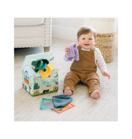 MindWare & Peaceable Kingdom Sensory Peek & Pull Tissue Box