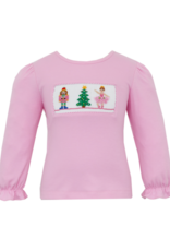 Anavini 323QL Nutcracker Pink Smocked Shirt