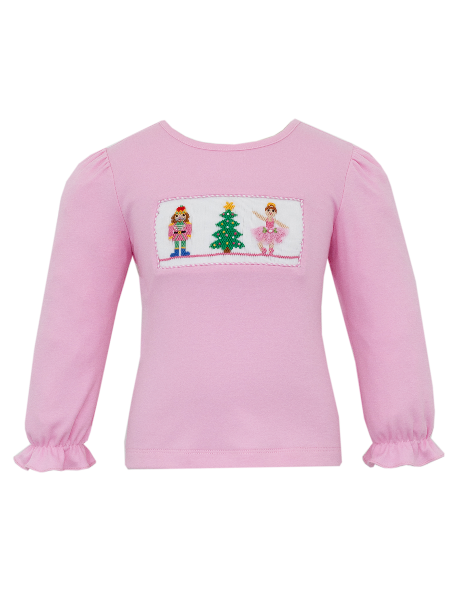 Anavini 323QL Nutcracker Pink Smocked Shirt