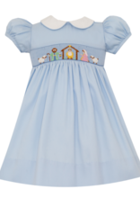 Petit Bebe 142D Nativity Smocked Waist Dress
