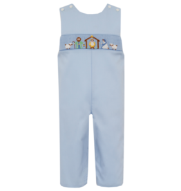 Petit Bebe Nativity Smocked Long Jon Jon