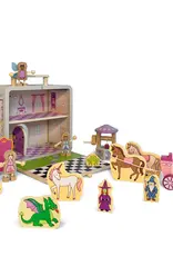 Jack Rabbit Creations Princess Castle Suitcase Playset
