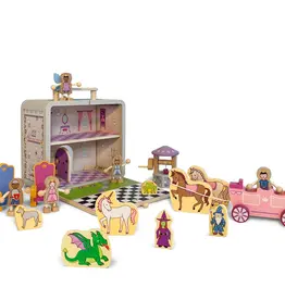 Jack Rabbit Creations Princess Castle Suitcase Playset