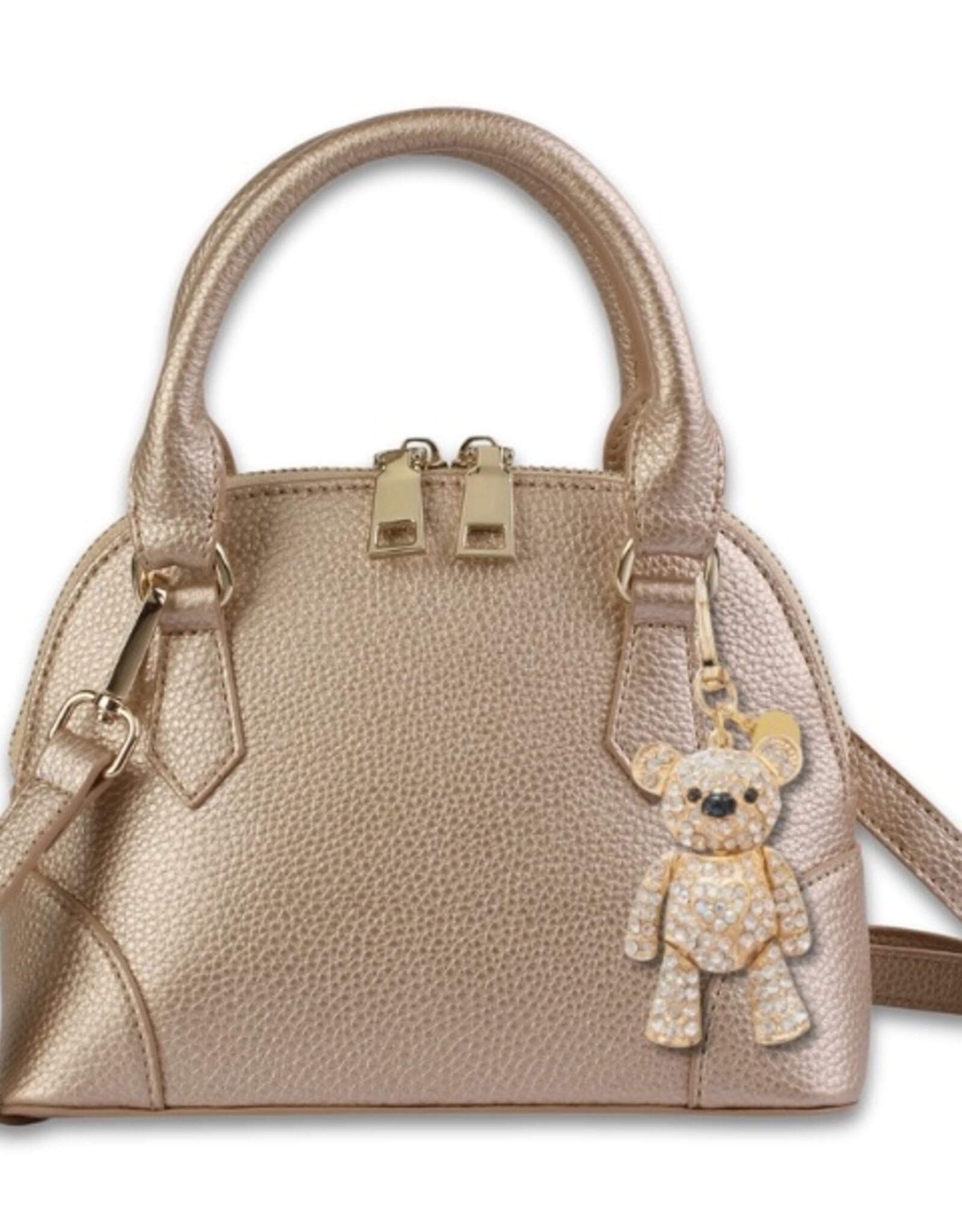 Carrying Kind Charlotte Gold Crystal Teddy