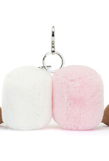 Jellycat Amuseaables pair of Marshmallows Bag Charm