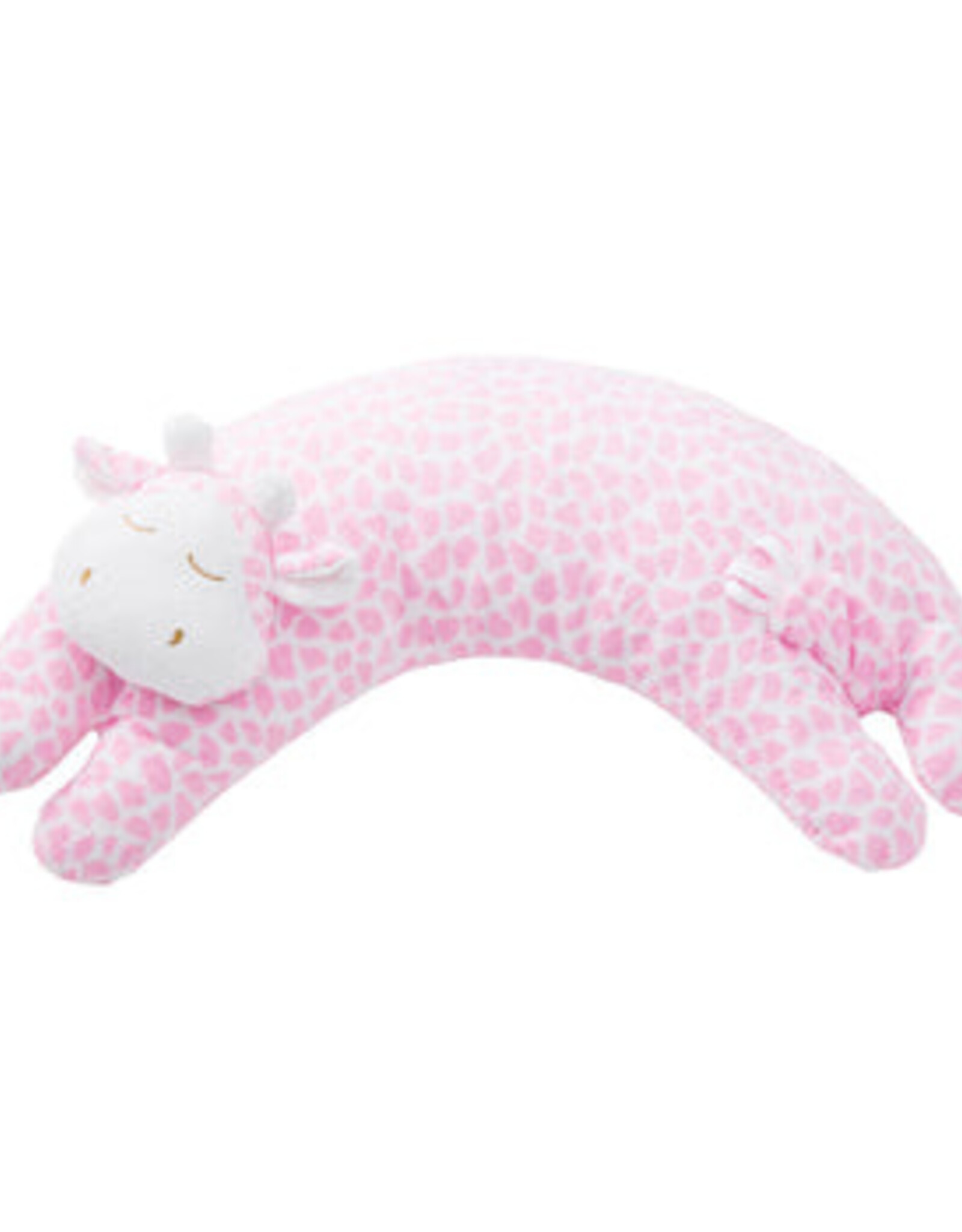 Angel Dear Curved Pillow Pink Giraffe