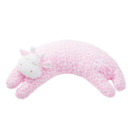 Angel Dear Curved Pillow Pink Giraffe