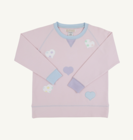 TBBC Cassidy Crewneck Palm Beach Pink Hearts