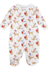 Little English LEF25 Printed Footie I WOOF YOU
