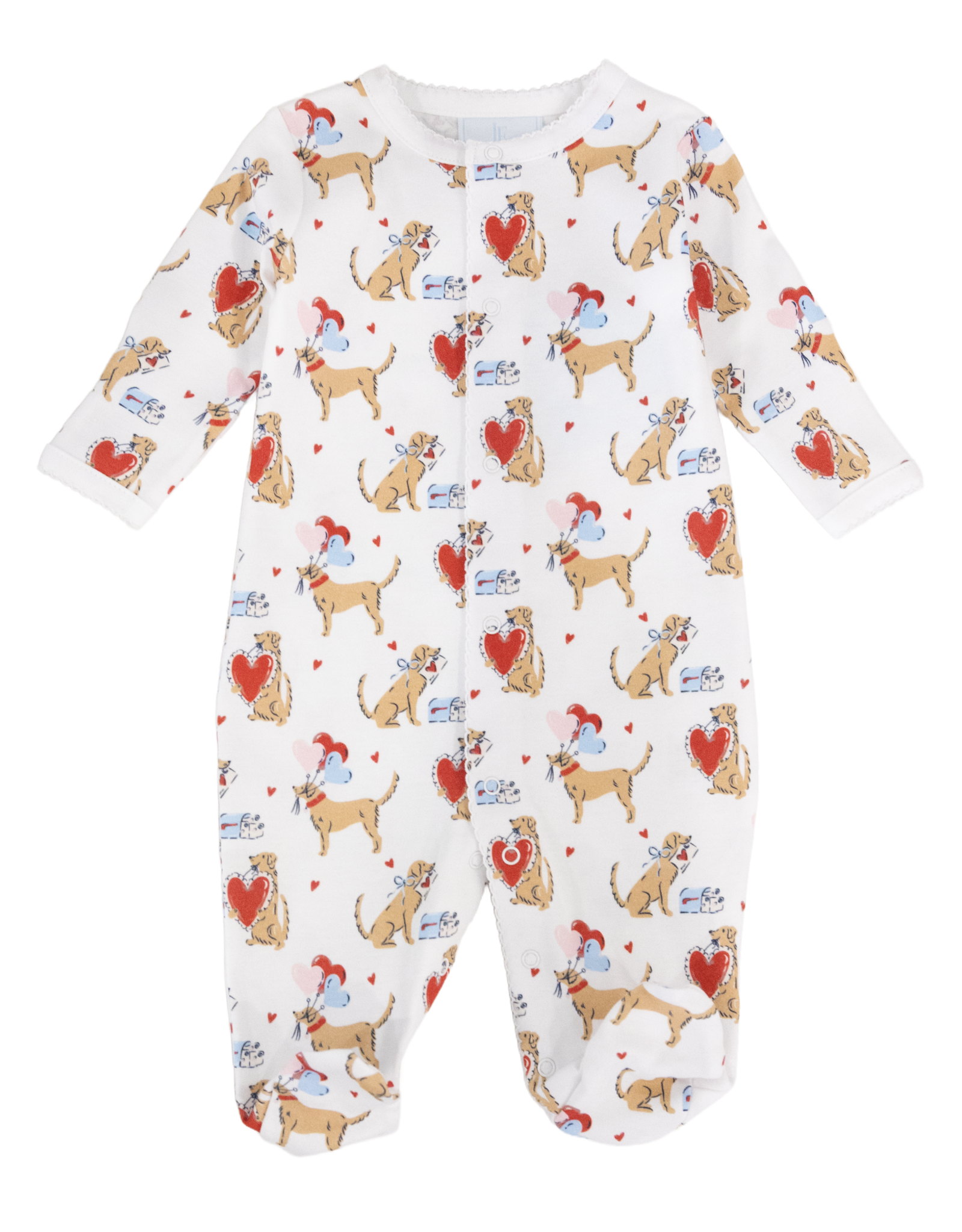 Little English LEF25 Printed Footie I WOOF YOU