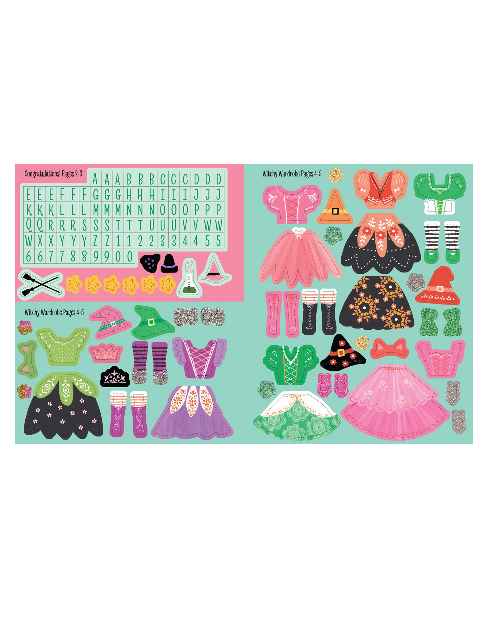 Sourcebooks My Sticker Dress Up: Wicked Witches