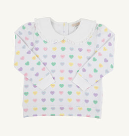TBBC Maude's Ruffle Cassidy Crewneck We Heart You