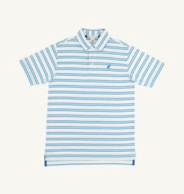 TBBC Prim Proper Polo White/Bellhaven Blue/Wood Boat Blue Stripe