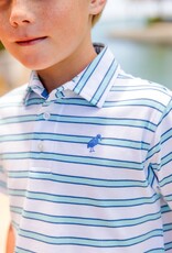 TBBC Prim Proper Polo White/Bellhaven Blue/Wood Boat Blue Stripe