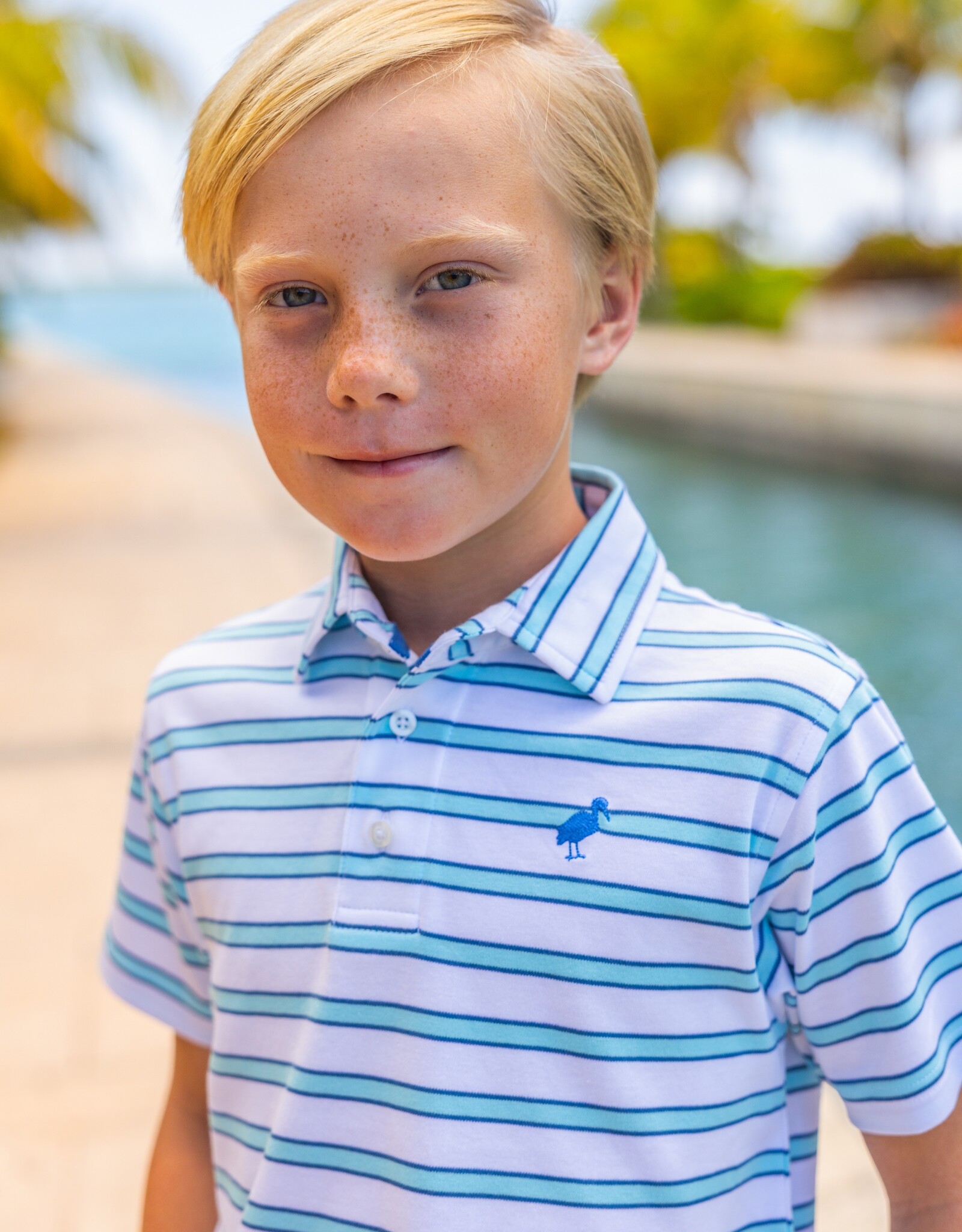 TBBC Prim Proper Polo White/Bellhaven Blue/Wood Boat Blue Stripe