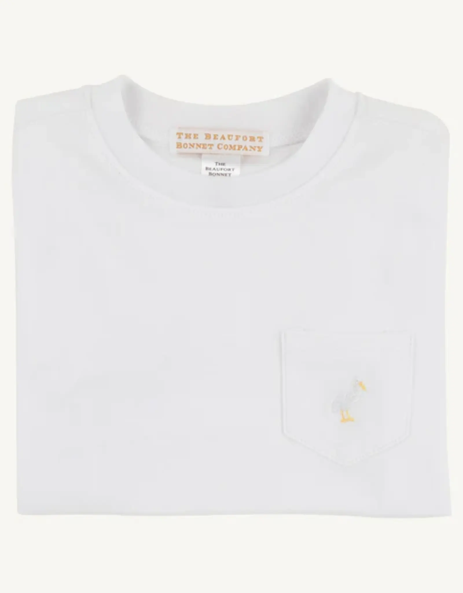 TBBC Carter Crewneck w/pocket Worth Ave White/Multi