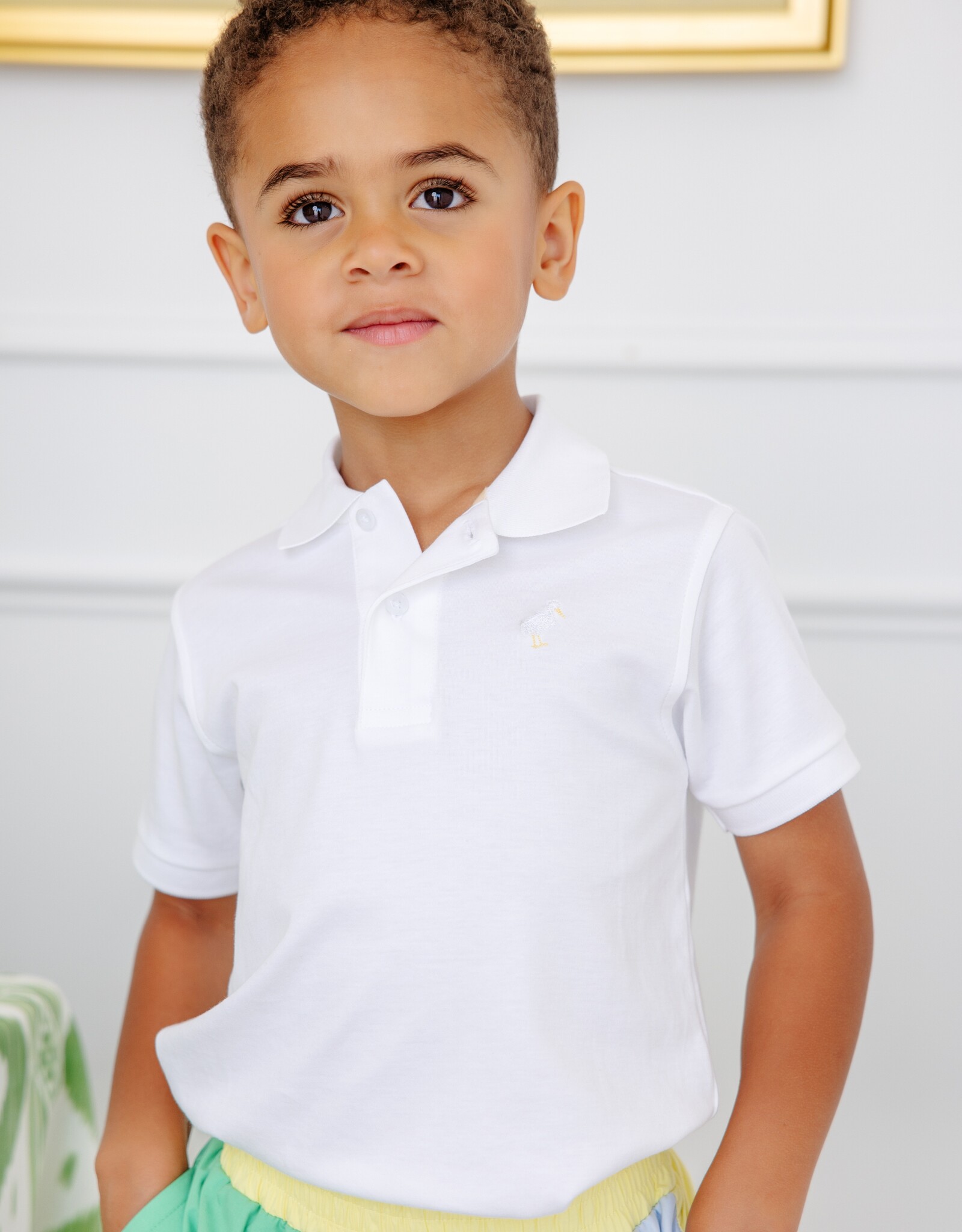 TBBC Prim Proper Polo Worth White/Multi Stork