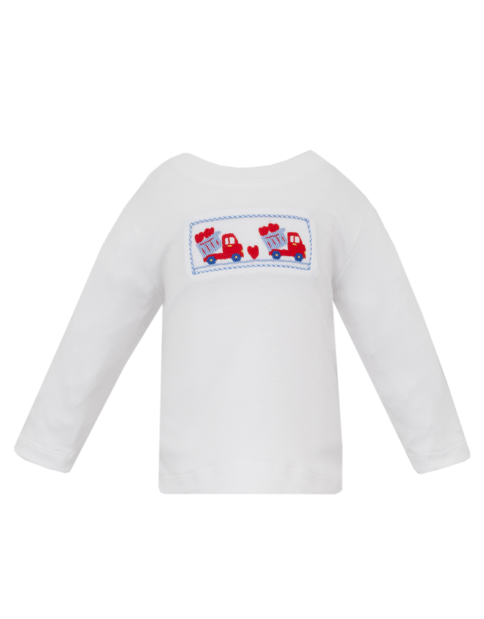 Petit Bebe 148PL Valentine Truck Smocked Shirt