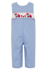 Petit Bebe 148K Valentine Truck Smocked Long Jon Jon