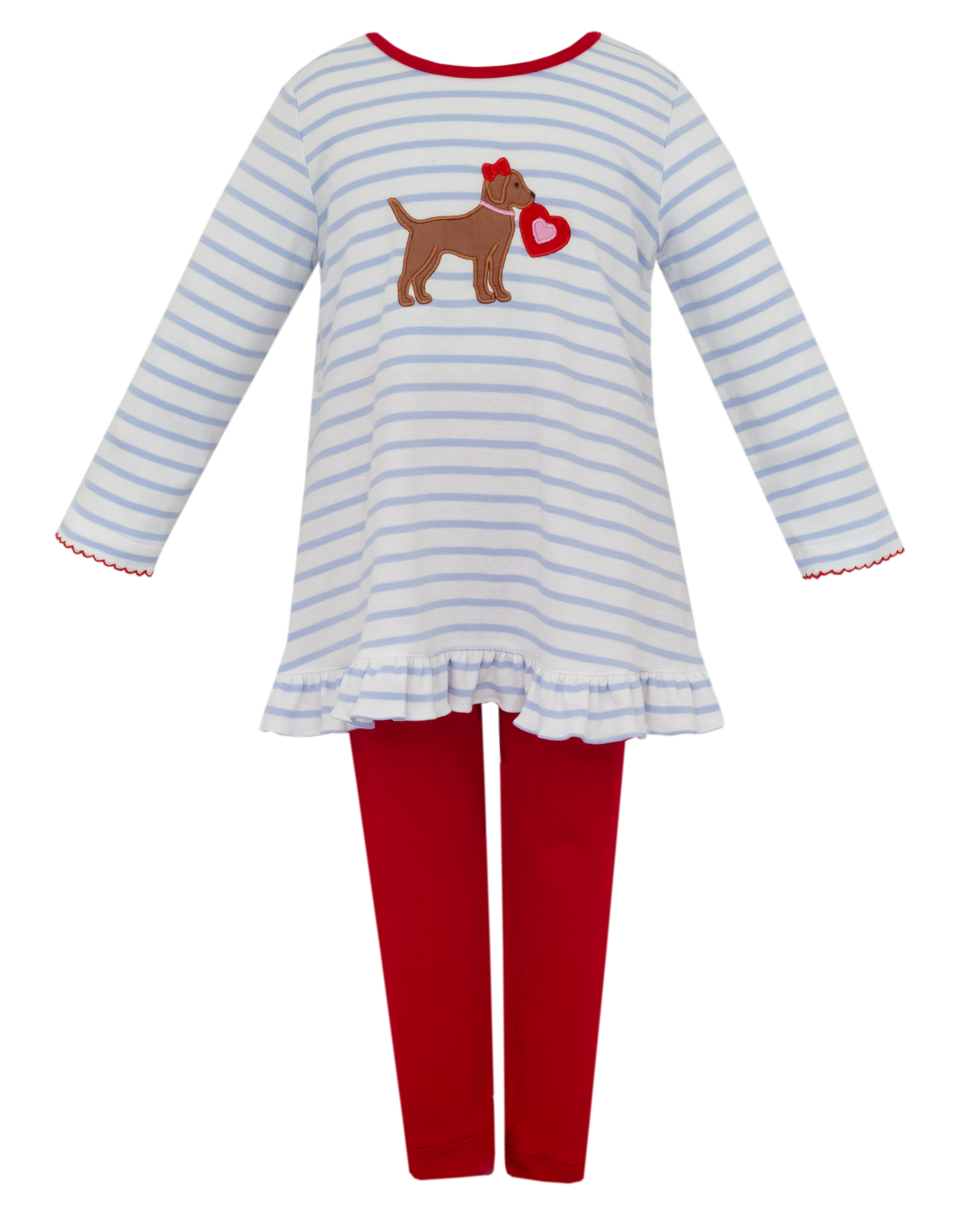 Claire and Charlie 5040N Valentine Tunic/Legging Set
