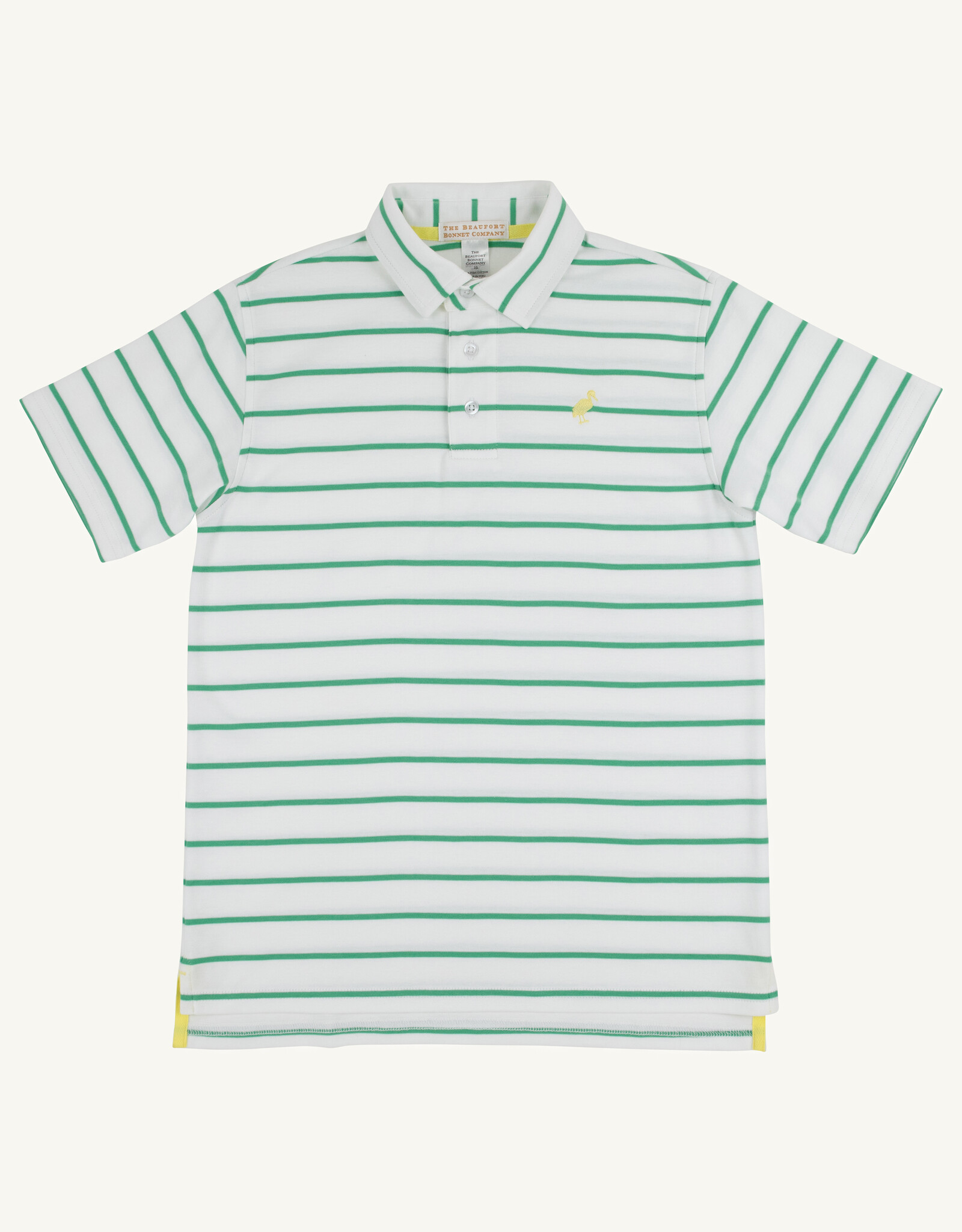 TBBC Prim Proper Polo Gibson island Green Stripe