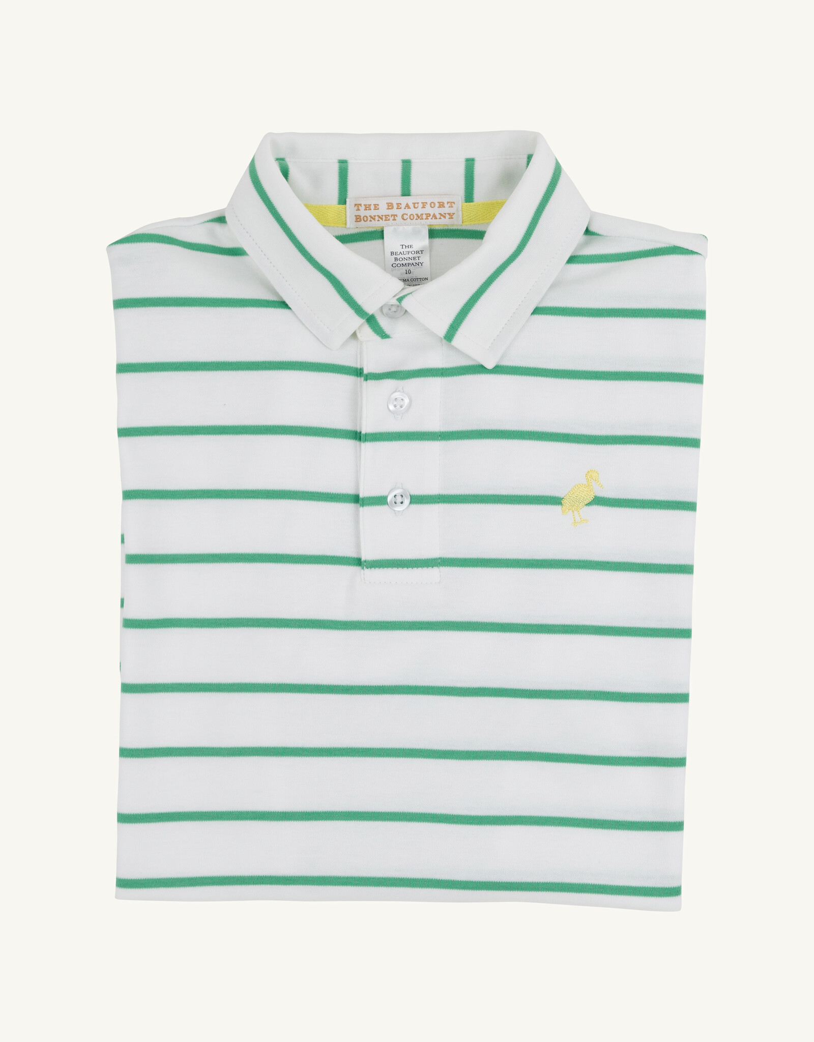 TBBC Prim Proper Polo Gibson island Green Stripe