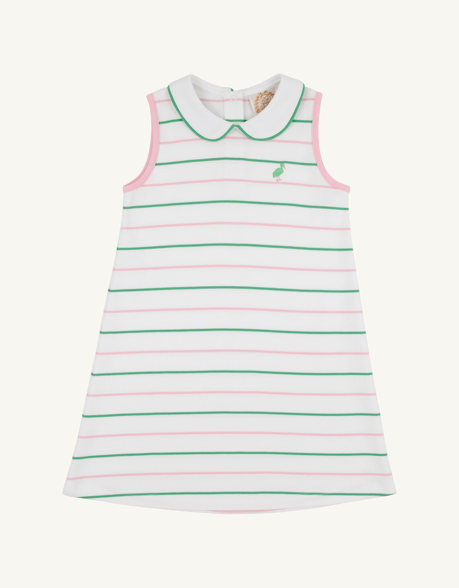 TBBC Sleeveless Maude's Peter Pan Collar Dress Tradd Street Stripe