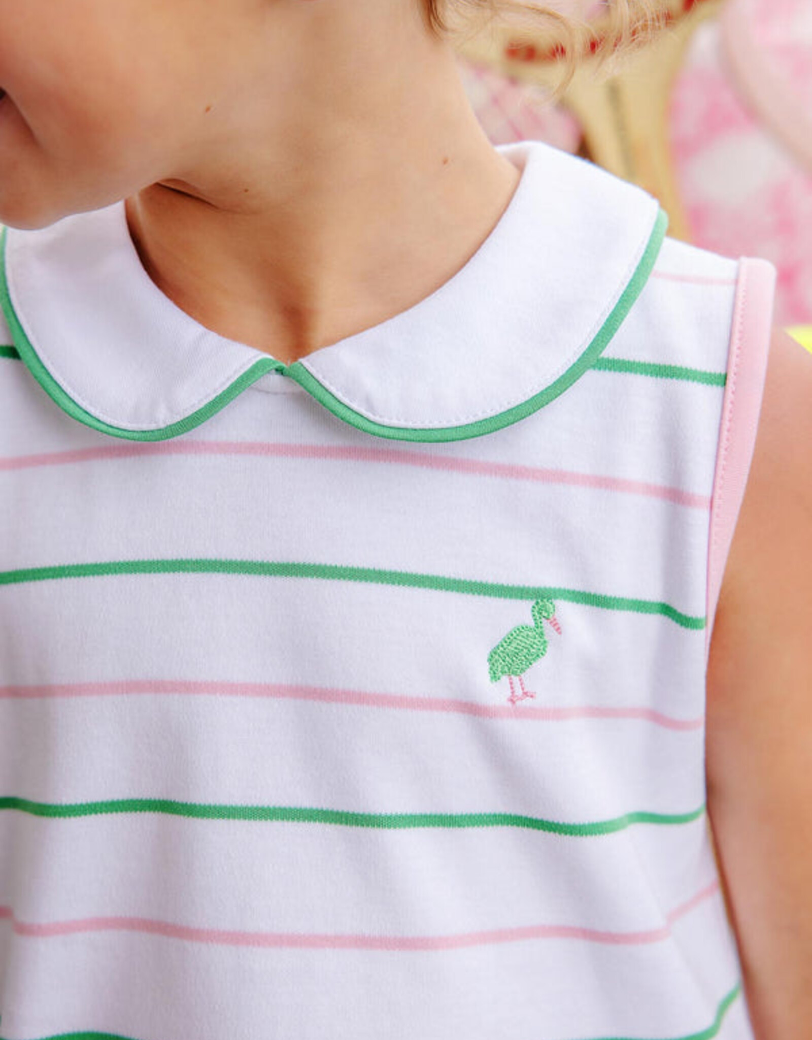 TBBC Sleeveless Maude's Peter Pan Collar Dress Tradd Street Stripe