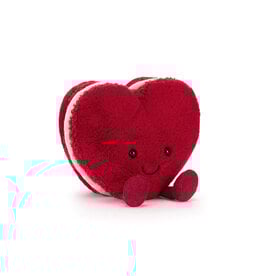 Jellycat Amuseables Arlette Heart Macaron Red