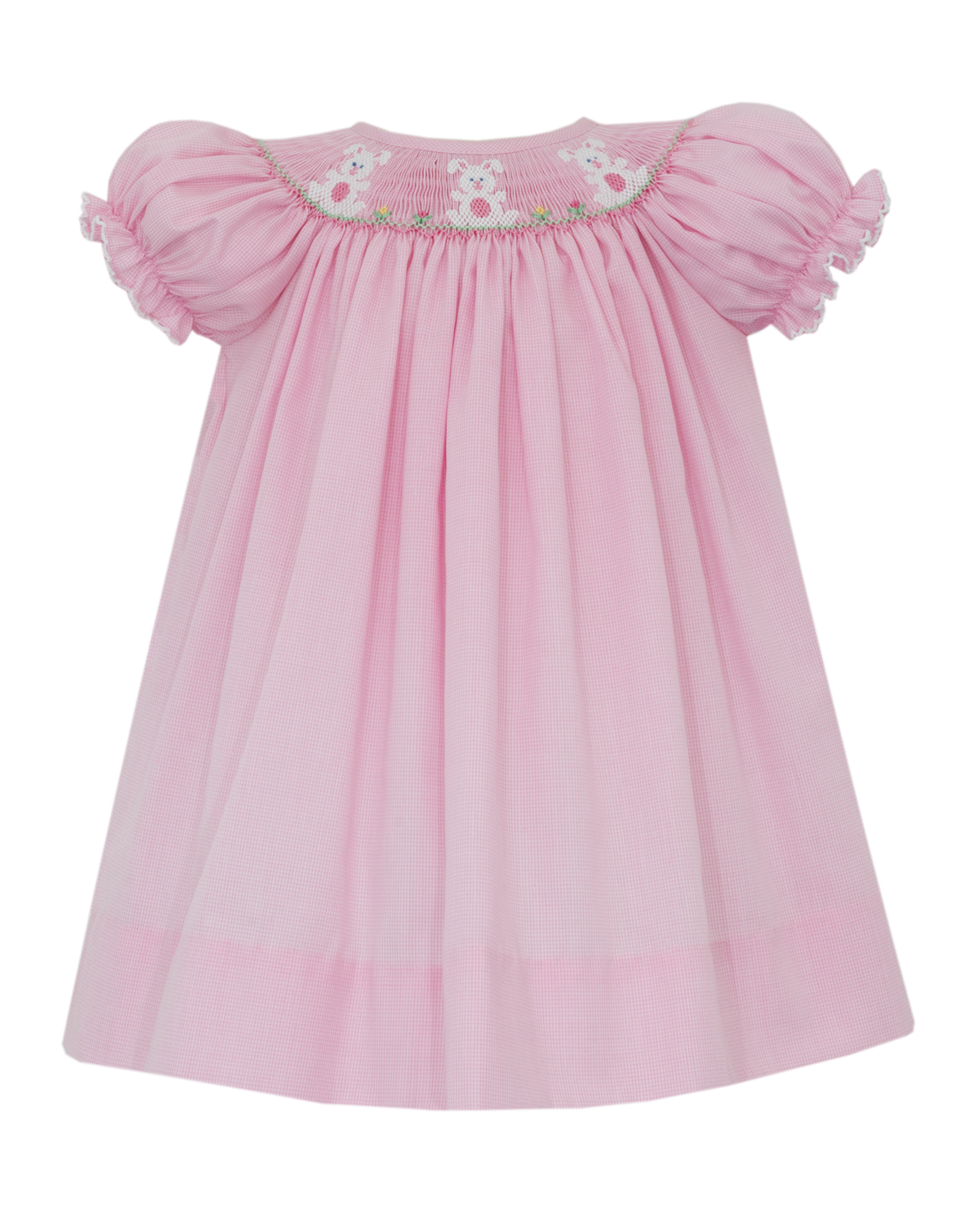 Petit Bebe 120A Bunnies Smocked Bishop Dress